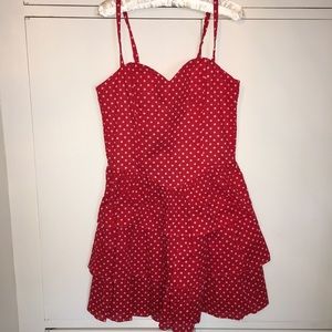 NWT H&M Red Polka Dot Dress